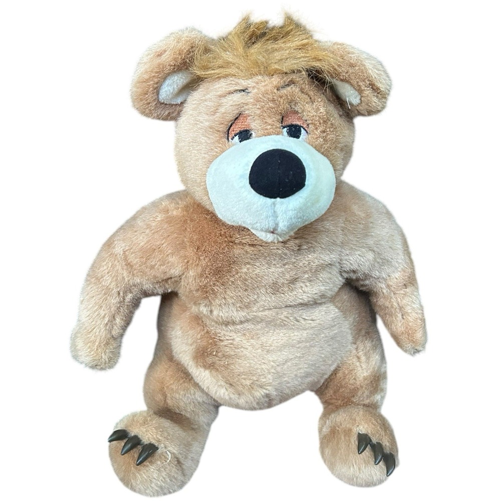 Vintage Warner Bros Three Bears Brown Tan Bear Plush 15" Stuffed Soft Animal